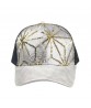 Ct028 Sparkling Metal Sheet Women Mesh Custom Trucker Hat Cap