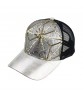 Ct028 Sparkling Metal Sheet Women Mesh Custom Trucker Hat Cap