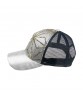 Ct028 Sparkling Metal Sheet Women Mesh Custom Trucker Hat Cap