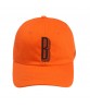 Cd090 Custom Logo Flat Embroidery Wholesale High Quality Orange Baseball Cotton Dad Caps