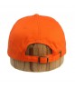 Cd090 Custom Logo Flat Embroidery Wholesale High Quality Orange Baseball Cotton Dad Caps