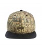 CS115 Custom Flat Bill 6 Panel Hat Metal Logo Snapback Hat