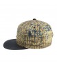 CS115 Custom Flat Bill 6 Panel Hat Metal Logo Snapback Hat