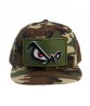 CS117 6 Panel Hat 3D Embroidered Military Camouflage Snapback Hat Velcro Can Replace The Logo