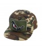 CS117 6 Panel Hat 3D Embroidered Military Camouflage Snapback Hat Velcro Can Replace The Logo