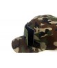 CS117 6 Panel Hat 3D Embroidered Military Camouflage Snapback Hat Velcro Can Replace The Logo