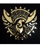 Golden Hot Stamping Film Bird Totem Logo Cotton Half Sleeve O-Neck Tops T Shirts for Men