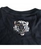 Brushed Lase Hot Stamping Film Silver Tiger Logo Cotton Half Sleeve O-Neck Tops T Shirts for Men