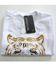 Summer Short Sleeve Hip Hop Hot Stamping Foil Tiger Logo T Shirts For Men