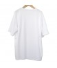 Streetwear Flashing Rainbow Heat Transfer Viny Logo Fly Oversized White T Shirt