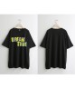 T-Shirt for Women Cotton Short Sleeve O-Neck Tops Tees Shirts Lase Bronzing DREAM TRUE Letter Lemon Yellow Logo