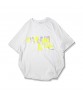 T-Shirt for Women Cotton Short Sleeve O-Neck Tops Tees Shirts Lase Bronzing DREAM TRUE Letter Lemon Yellow Logo