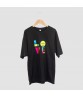 LOVE Splicing Color Blocks Logo Unisex T-Shirt Cotton Half Sleeve O-Neck Tops Women T Shirts