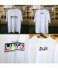 Summer Short Sleeve T-Shirt Limtis Letter Color Block Pattern Logo Whitet Shirt For Men