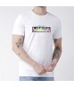 Summer Short Sleeve T-Shirt Limtis Letter Color Block Pattern Logo Whitet Shirt For Men