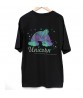 Reflective Symphony Unicorn Pattern Popular Half Sleeve Anime Couple Cotton T-shirt