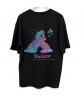 Hip Hop Rainbow Reflective Unicorn Pattern Cotton Short Sleeve Loose Oversized T Shirt