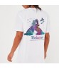 Hip Hop Rainbow Reflective Unicorn Pattern Cotton Short Sleeve Loose Oversized T Shirt